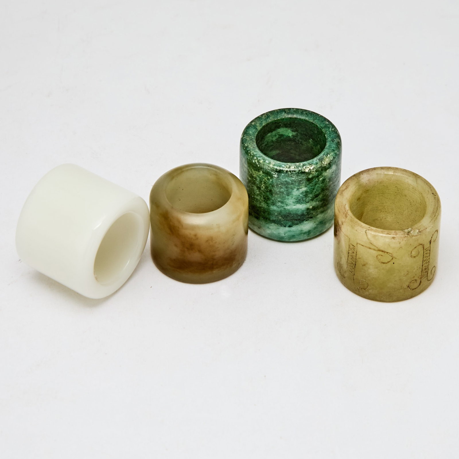 Four Chinese Thumb Rings Qing Dynasty (1 of 3)