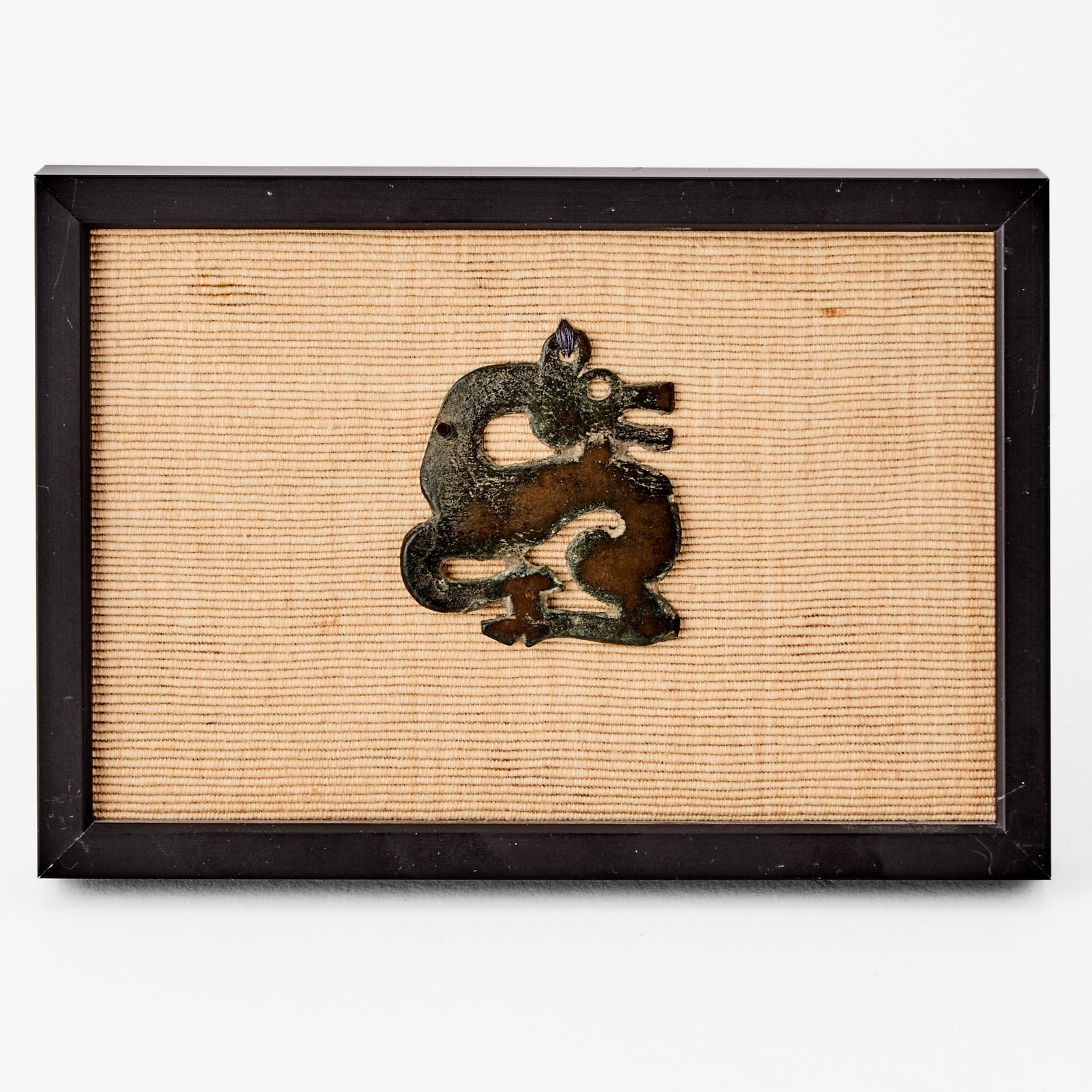 A Chinese Bronze 'Dragon' Plaque Eastern Zhou Dynasty
