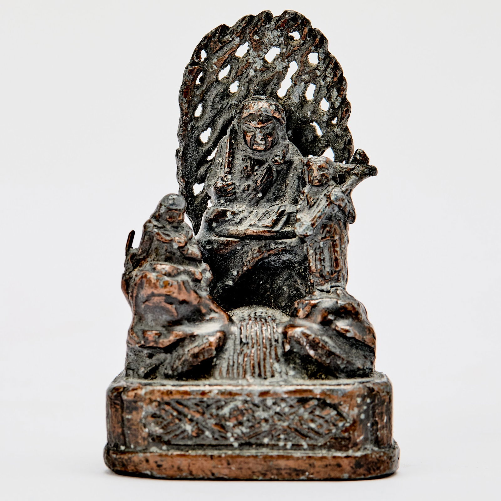 A Chinese Bronze Votive Casting Inscribed Cheng Tian Shan, Ming Dynasty (1 of 5)