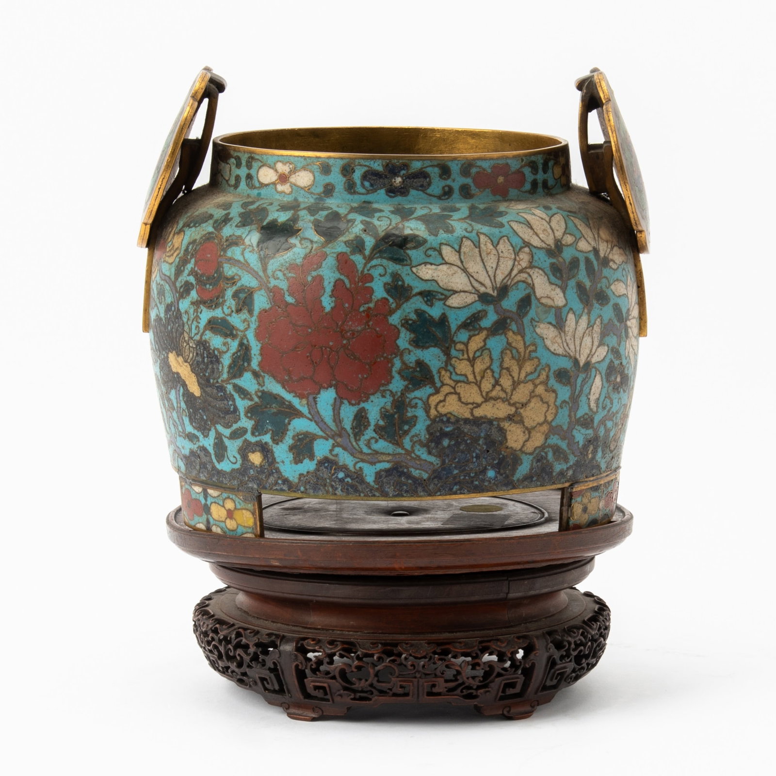 A Chinese Cloisonne Enamel Bronze Censer Ming Dynasty and Later (1 of 10)
