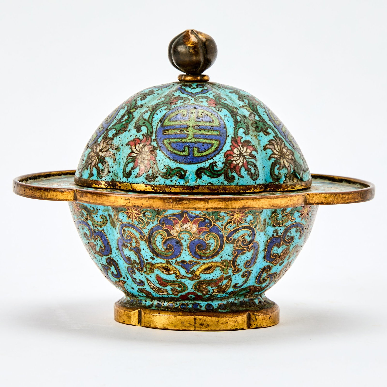 A Chinese Cloisonne Enamel Incense Burner 18th century (1 of 5)
