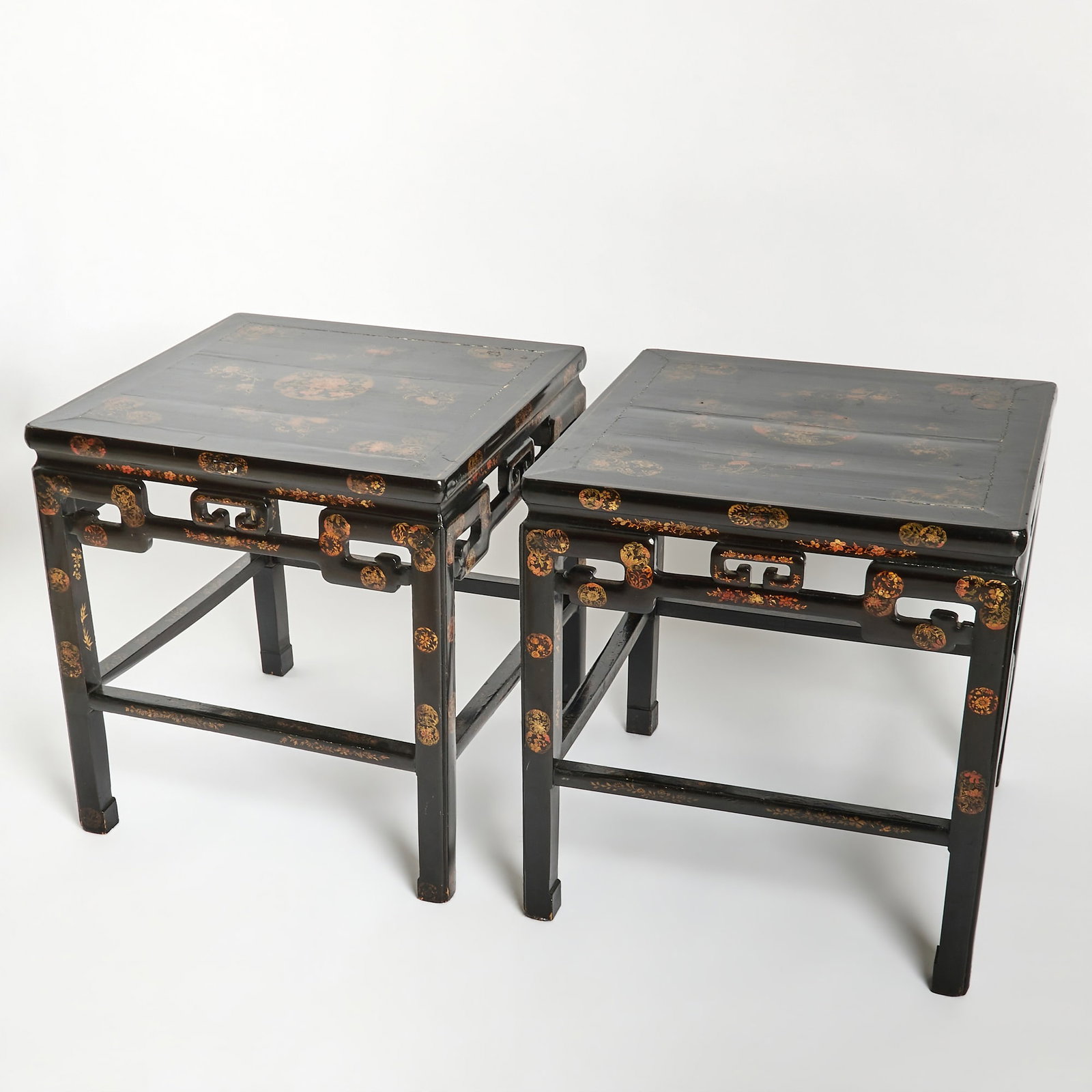 A Pair of Chinese Lacquered Wood Tables 18th-19th Century (1 of 8)
