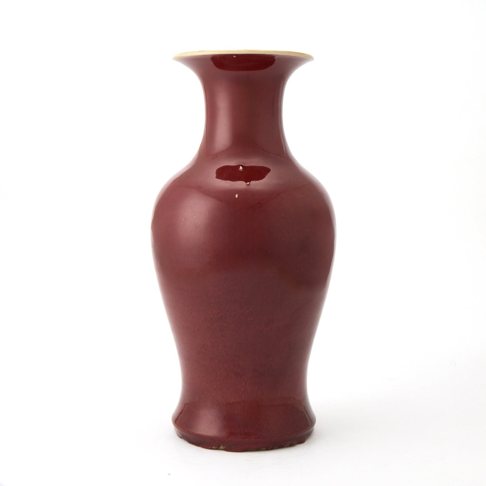 A Chinese Copper Red Glazed Porcelain Vase 18th/19th Century (1 of 5)