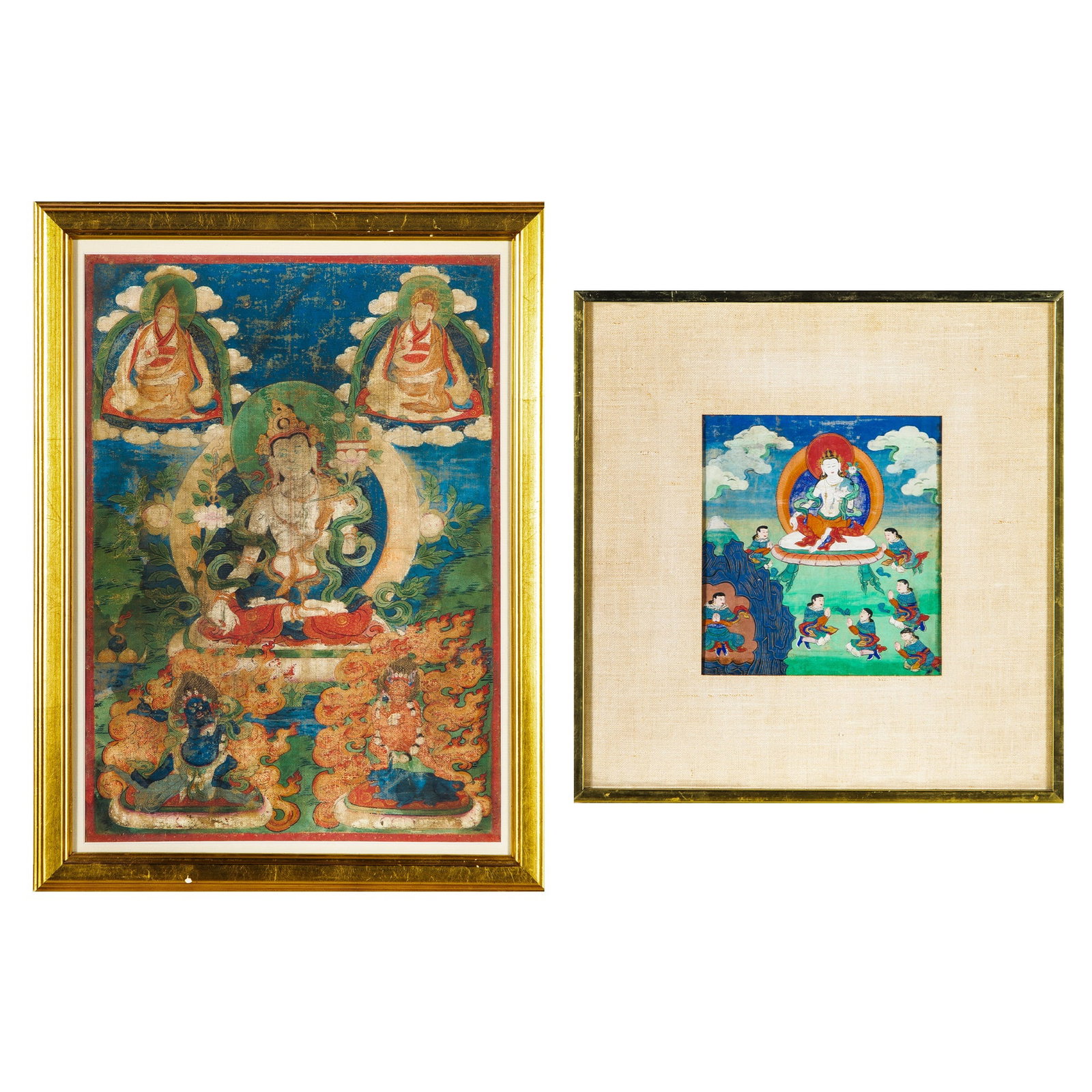 Two Tibetan Thangka 18th-19th Century (1 of 9)