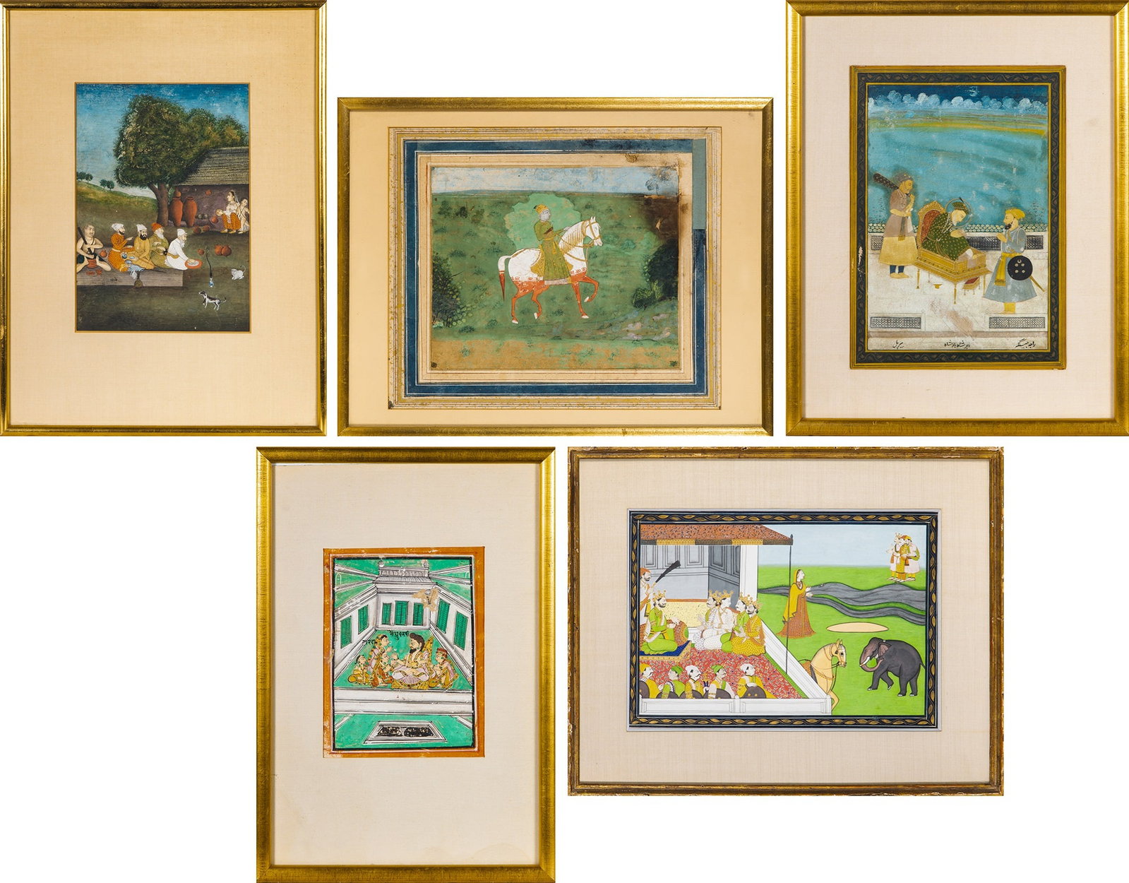 Five Indian School Paintings 18th-19th century (1 of 20)