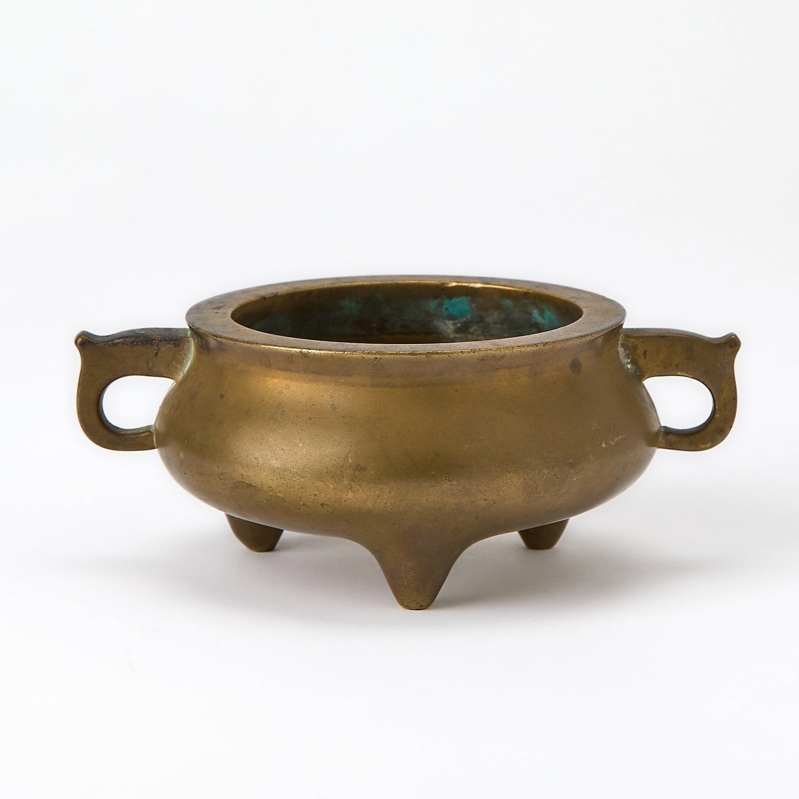 A Chinese Parcel-Gilt Bronze Censer 19th Century (1 of 5)