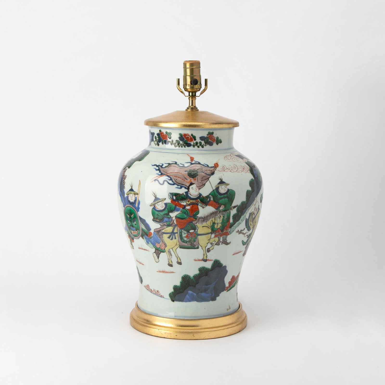 A Chinese Wucai Porcelain Baluster Vase 17th Century (1 of 5)