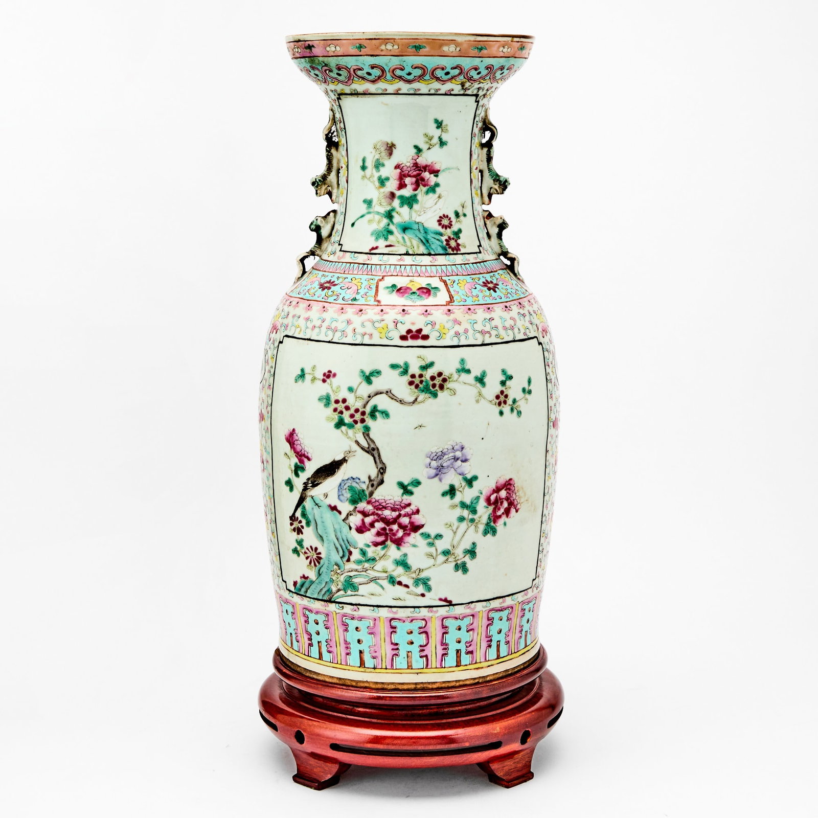 A Chinese Enameled Porcelain Vase Late Qing Dynasty (1 of 7)
