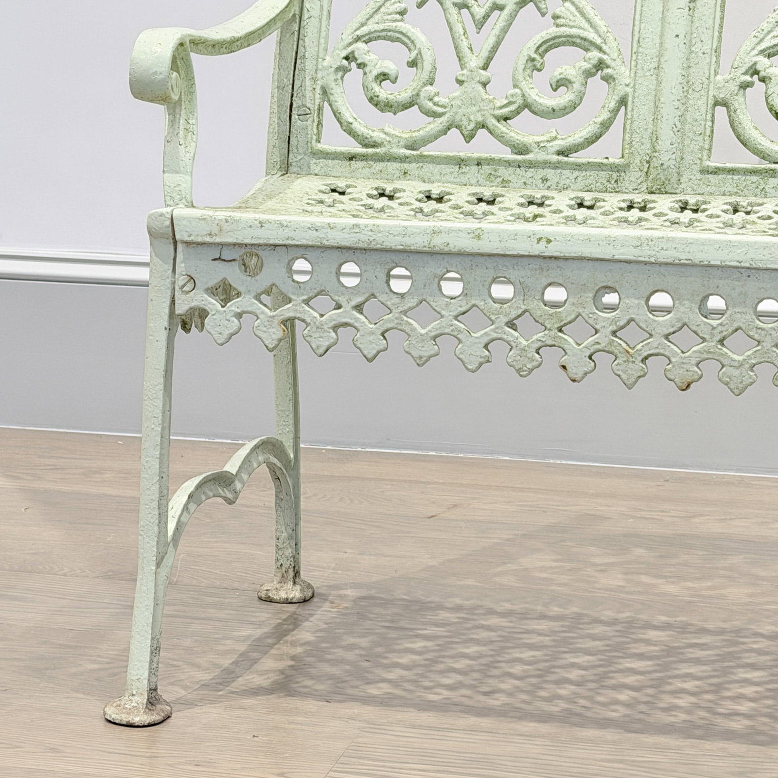 Cast Iron Garden Bench - 5
