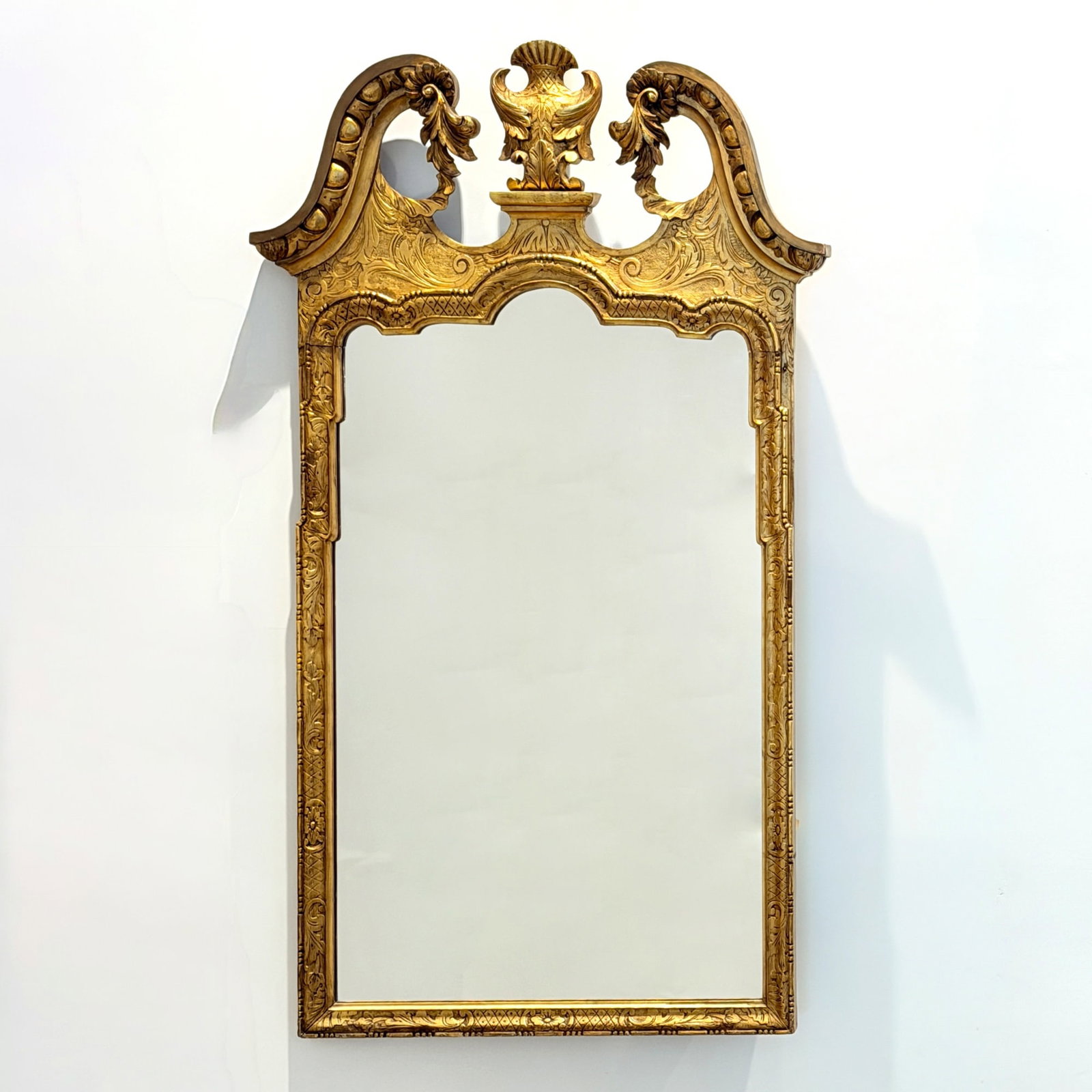 Chippendale Style Giltwood Pier Mirror (1 of 3)