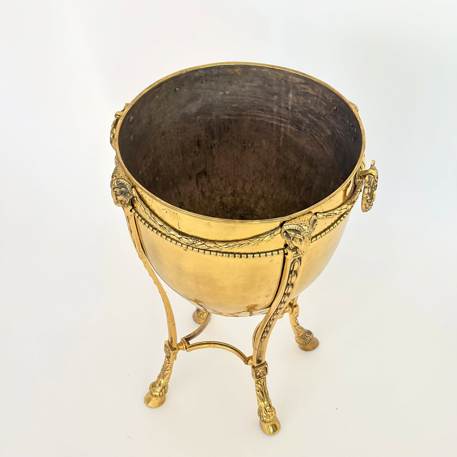Neoclassical Brass Covered Urn - 5