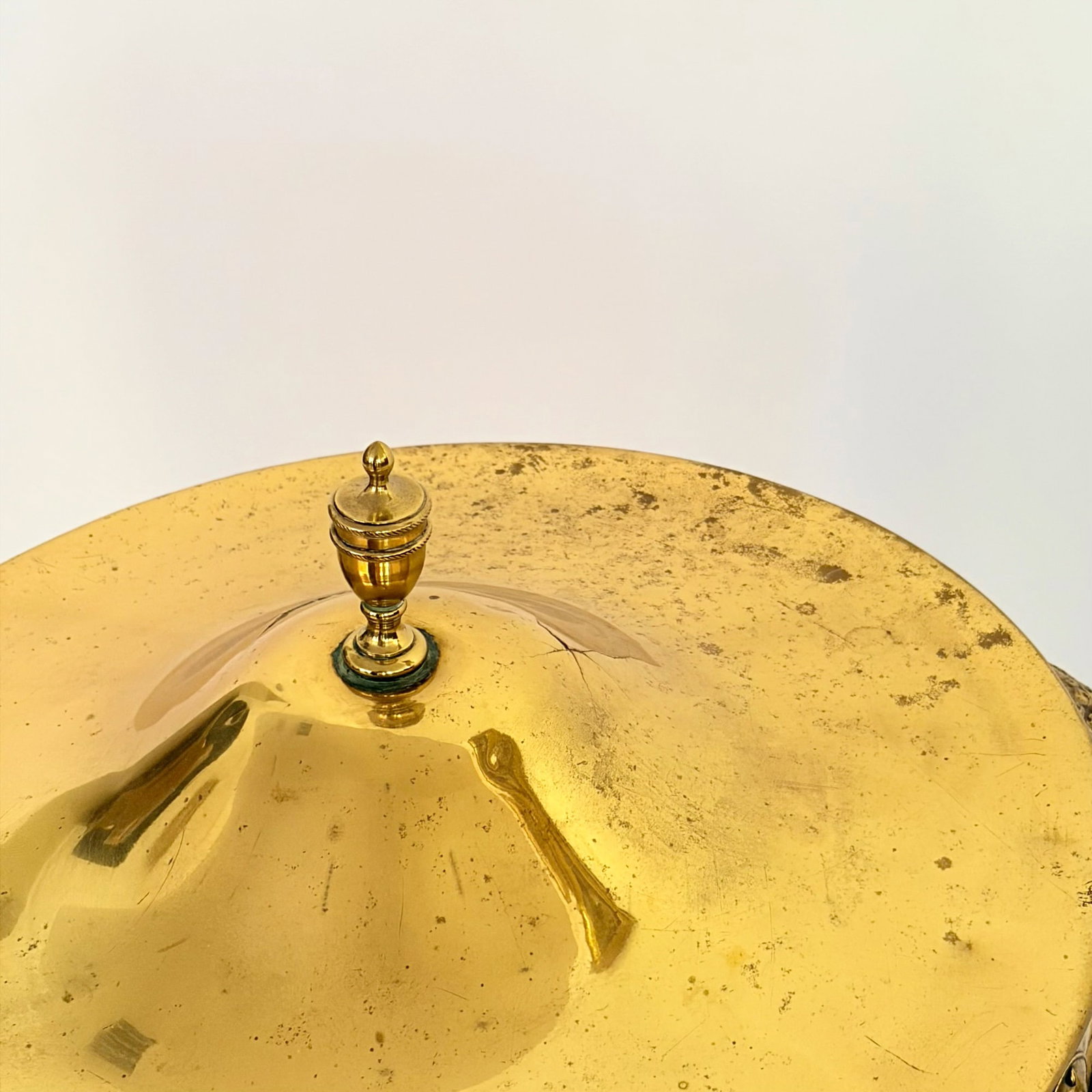 Neoclassical Brass Covered Urn - 6