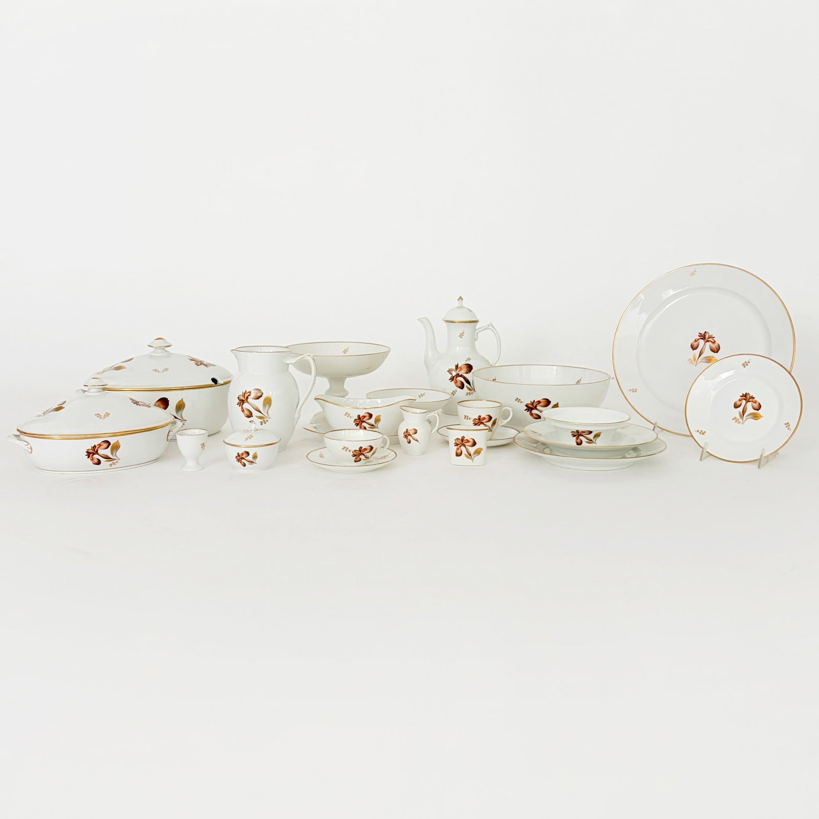Royal Copenhagen “Brown Iris” Pattern Porcelain Dinner Service (1 of 4)