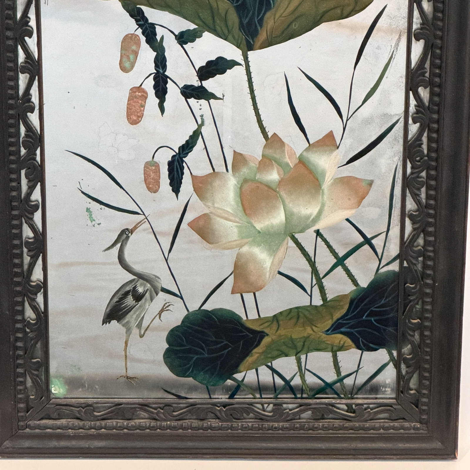 Chinese Reverse Painted Mirror - 3