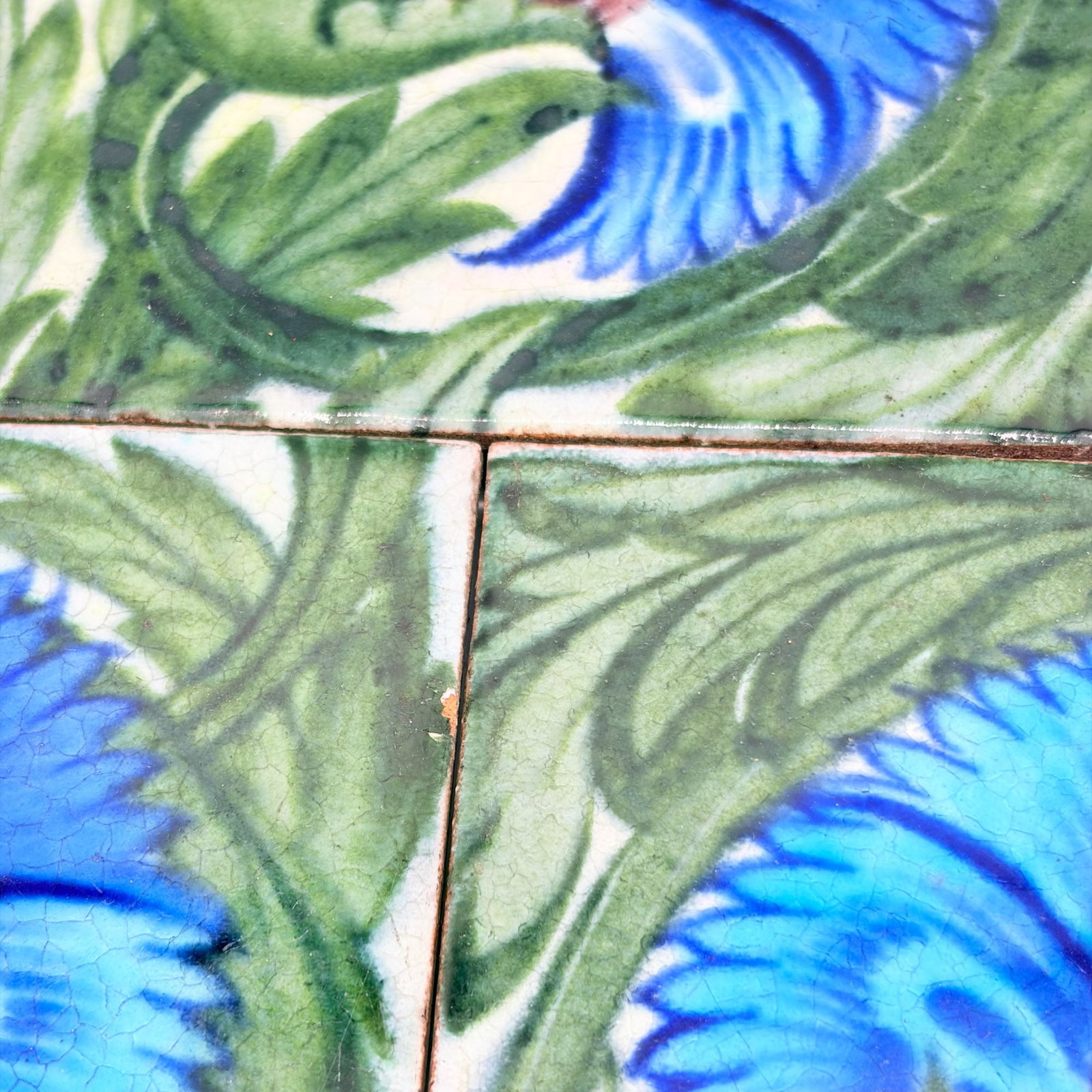 Three William de Morgan Glazed Earthenware B.B.B. Design Tiles - 2