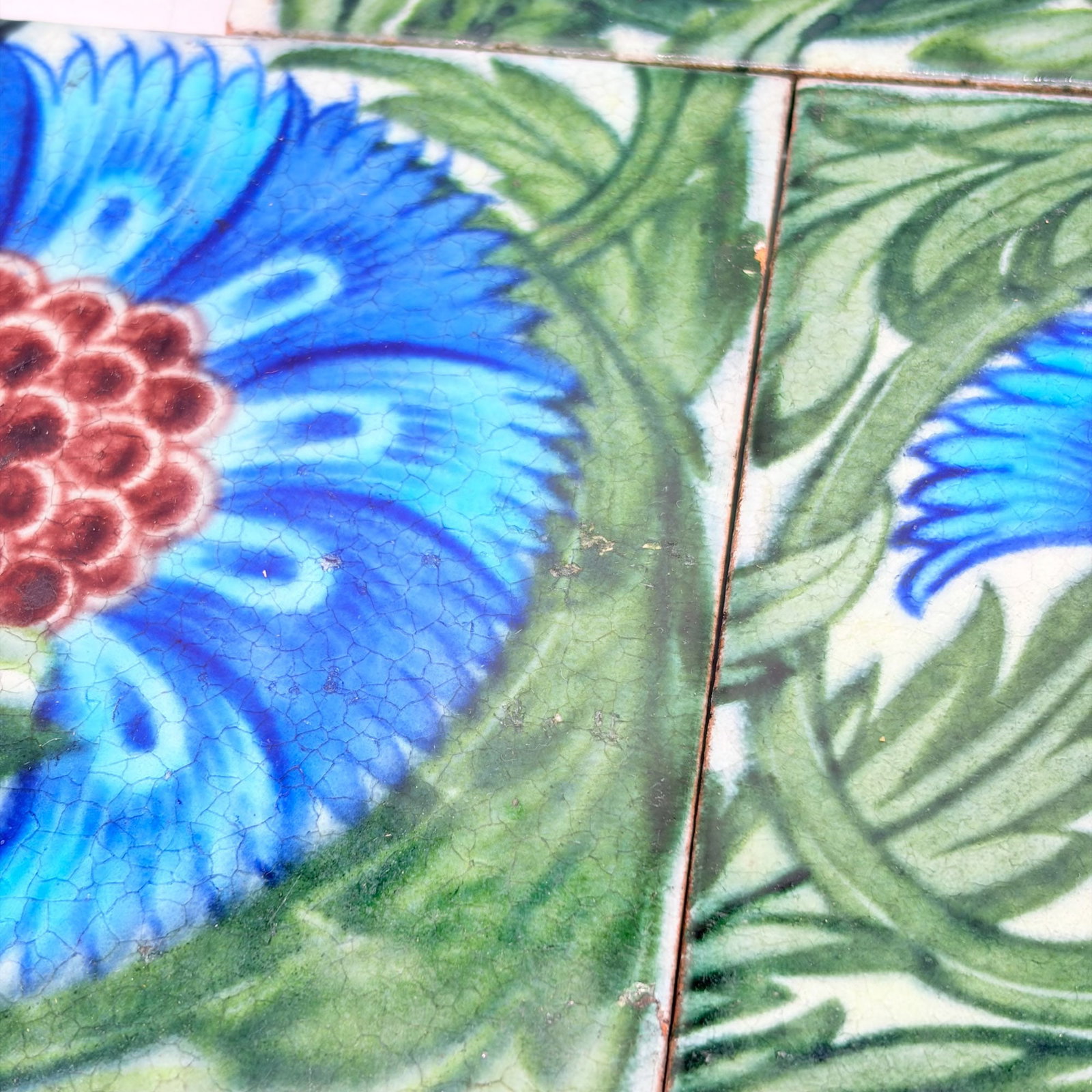 Three William de Morgan Glazed Earthenware B.B.B. Design Tiles - 4