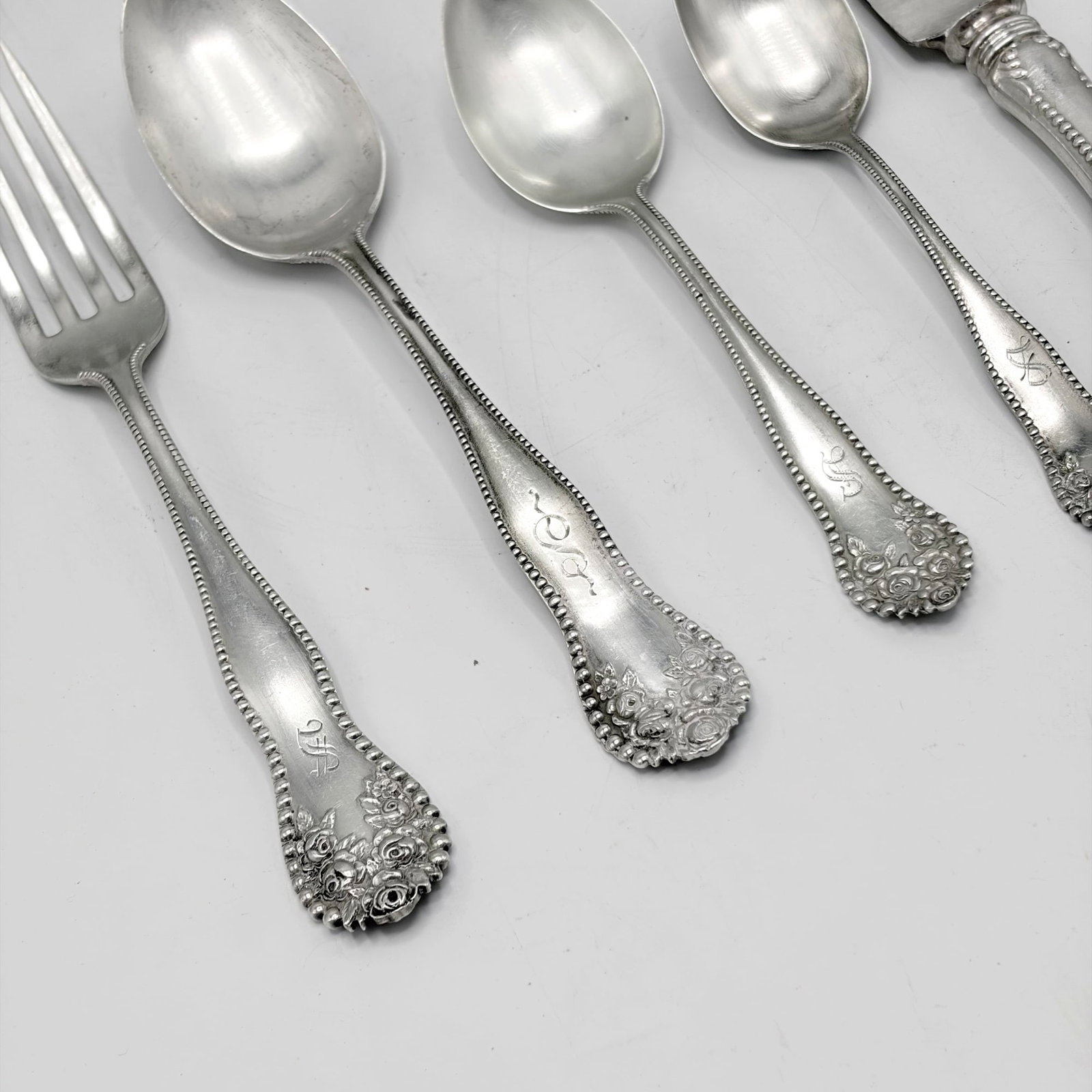 Gorham Sterling Silver "Lancaster" Pattern Partial Flatware Service - 6