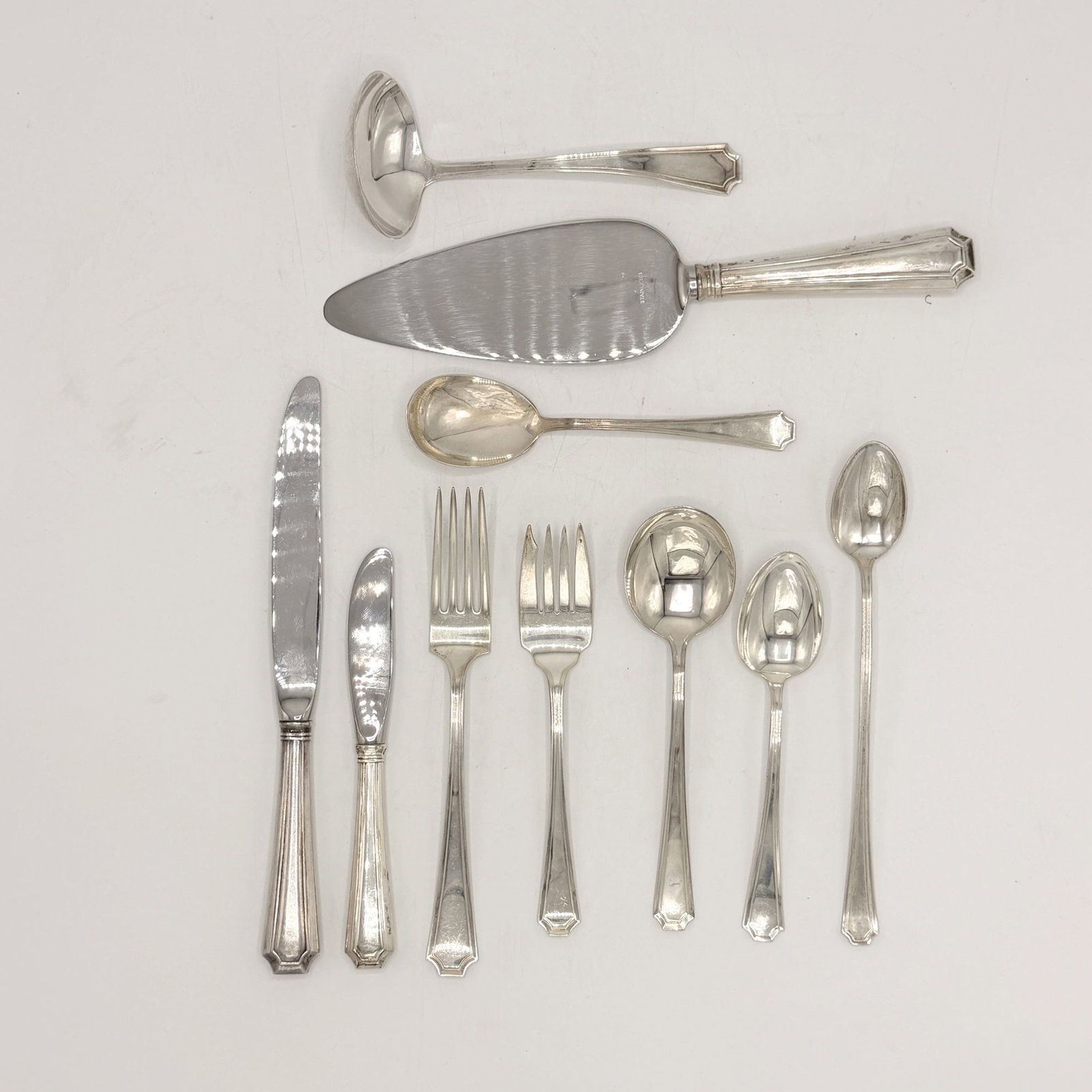 Gorham Sterling Silver "Fairfax" Pattern Partial Flatware Service (1 of 7)