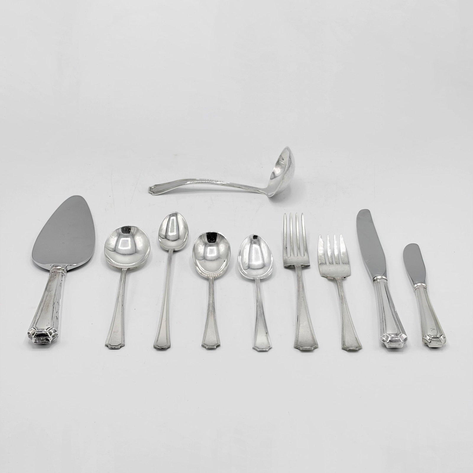 Gorham Sterling Silver "Fairfax" Pattern Partial Flatware Service - 7