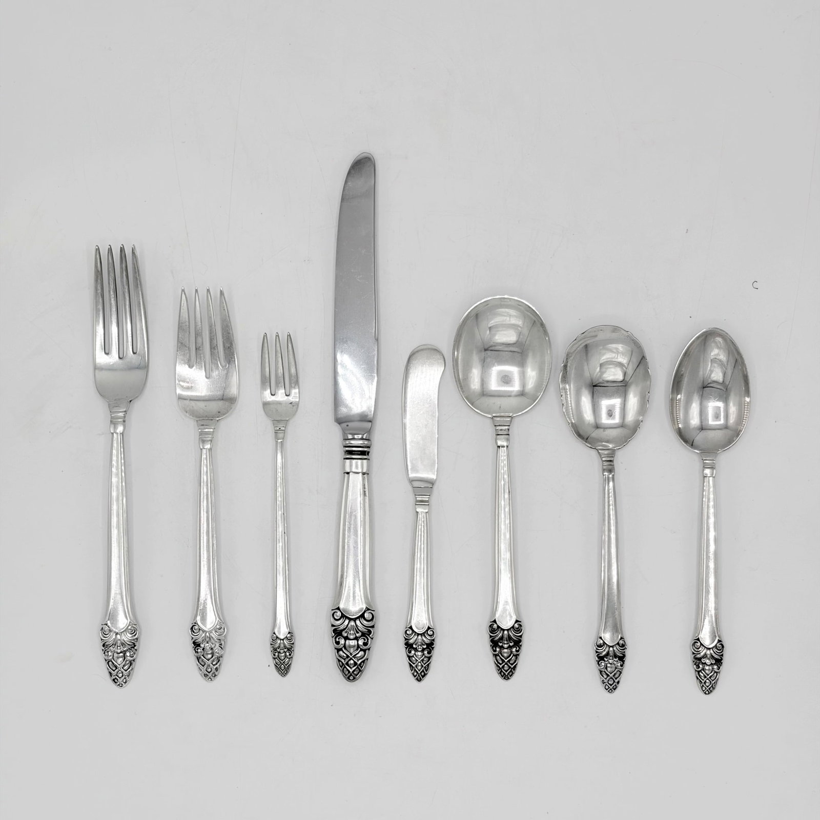 Gorham Sterling Silver "Sovereign" Pattern Partial Luncheon Flatware Service (1 of 6)