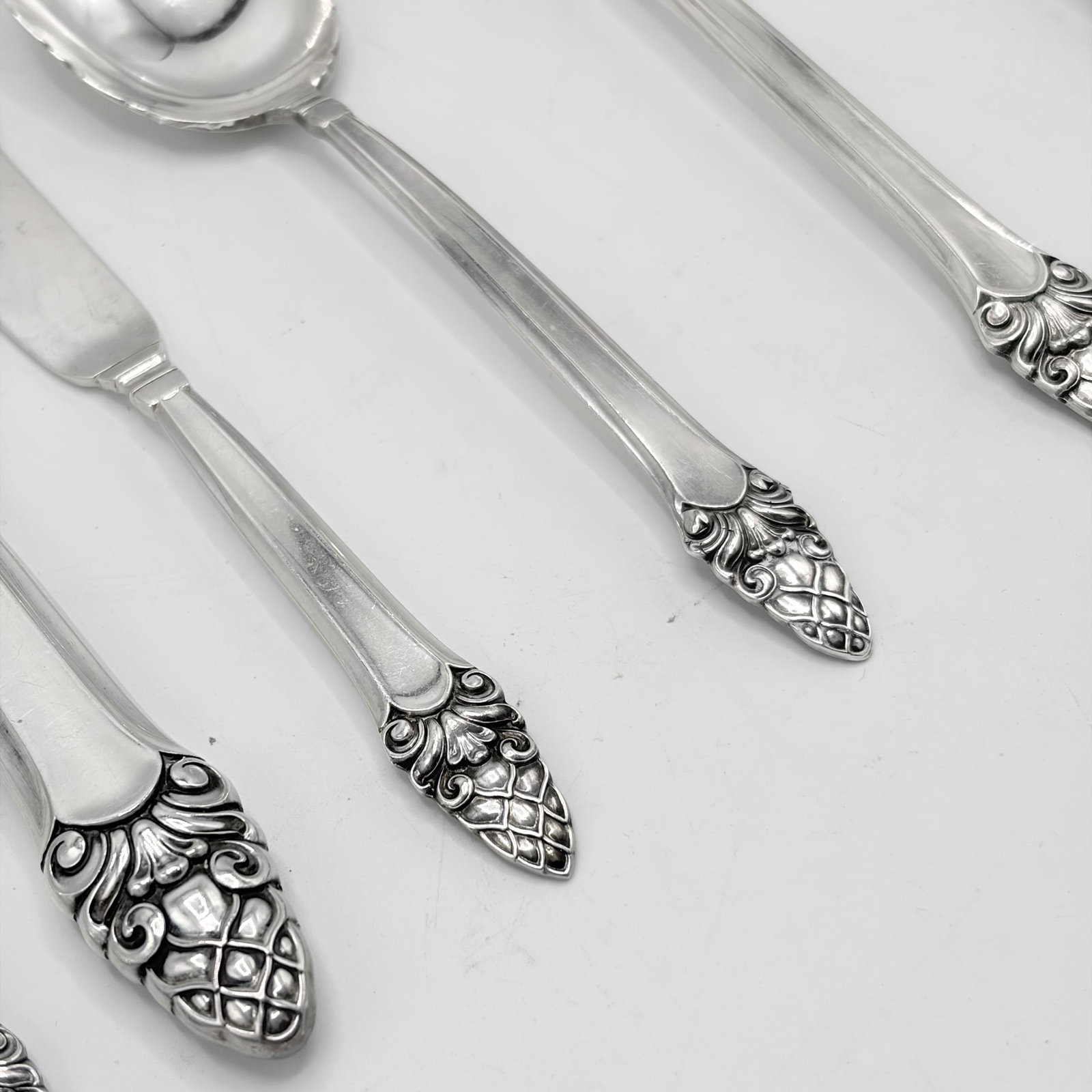 Gorham Sterling Silver "Sovereign" Pattern Partial Luncheon Flatware Service - 2