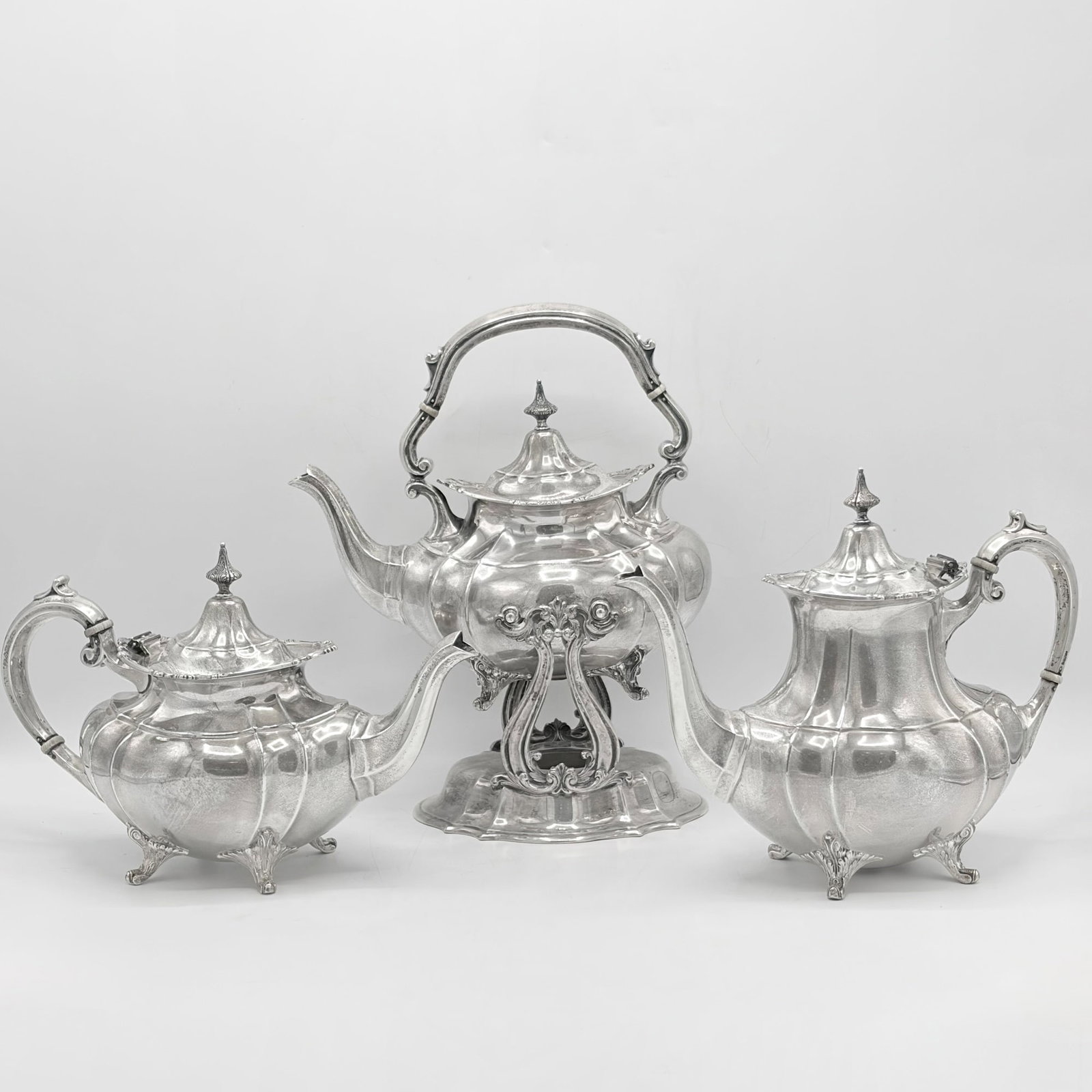 Reed & Barton Sterling Silver “Hampton Court” Pattern Partial Tea and Coffee Service (1 of 11)