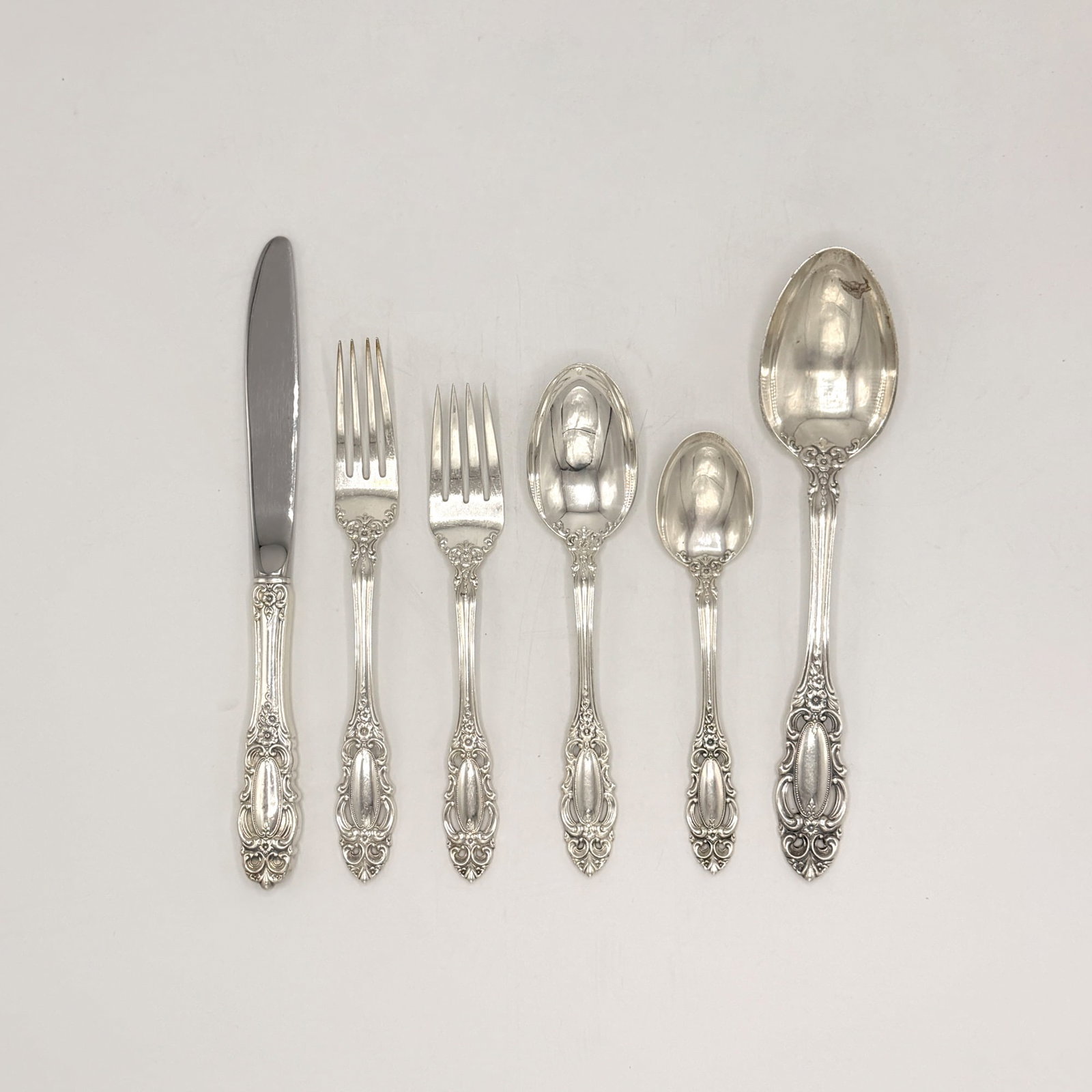 Towle Sterling Silver "Grand Duchess" Pattern Flatware Service (1 of 6)