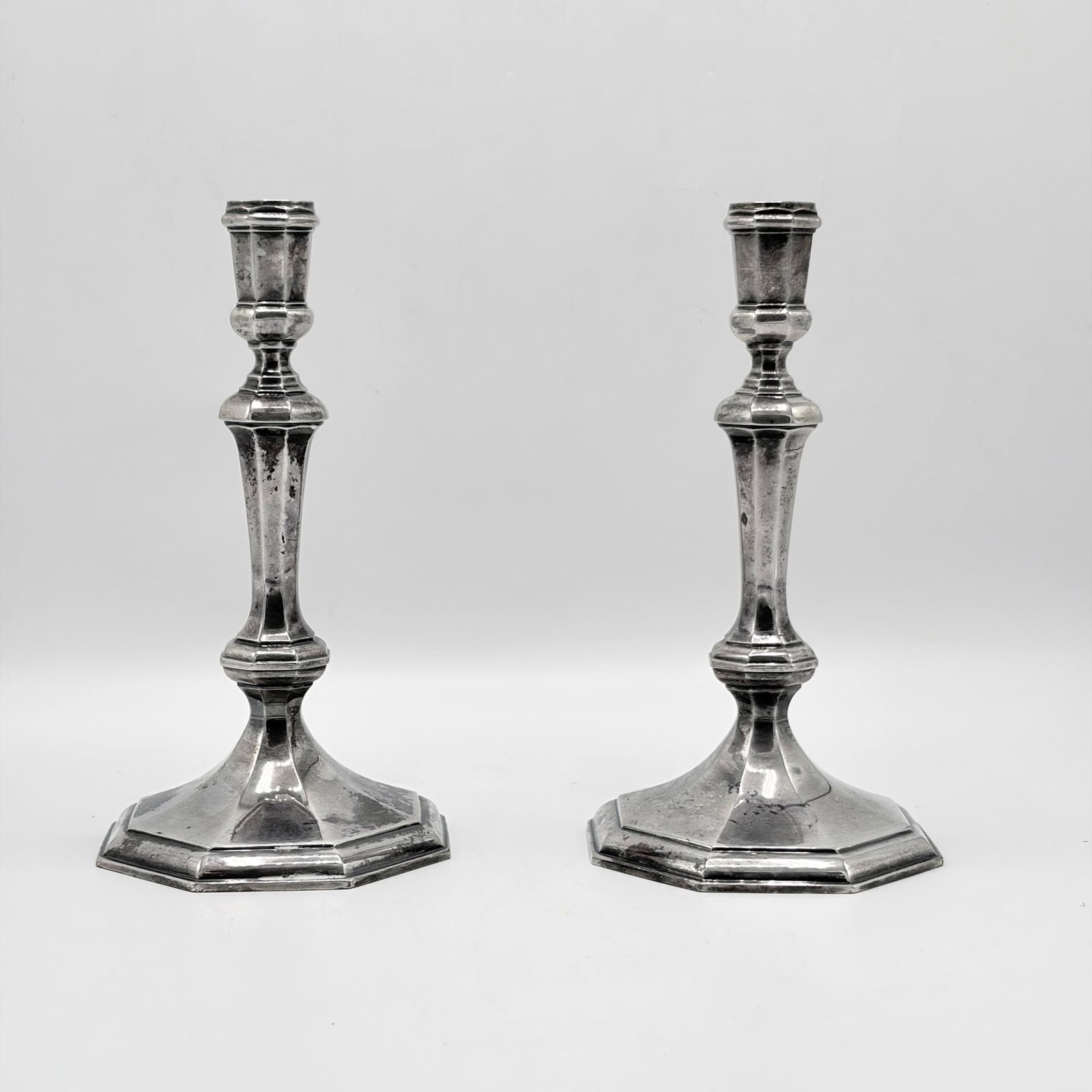 Pair of Asprey Sterling Silver Candlesticks (1 of 4)