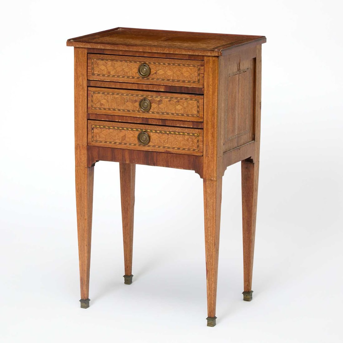 Louis XVI Style Parquetry Inlaid Commode (1 of 6)