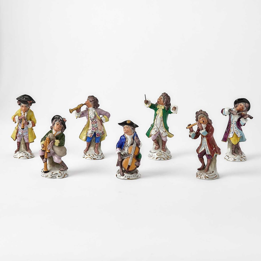 Sitzendorf Porcelain Monkey Orchestra (1 of 6)