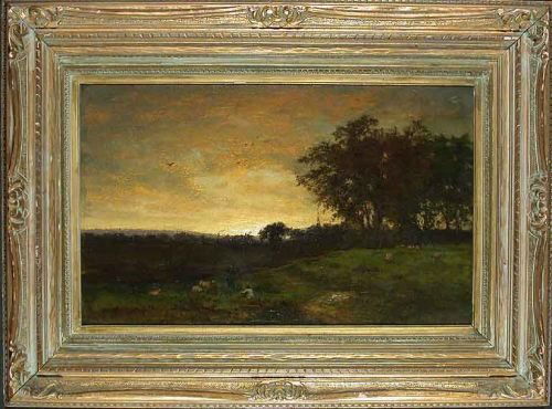 George Inness 1825-1894 PASTORAL LANDSCAPE: George Inness 1825-1894 PASTORAL LANDSCAPE Signed and dated G. Inness 1860 (lr) Oil on canvas 13 1/4 x 21 7/8 inches This painting has been authenticated by Nicolai Cikovsky, Jr. Please note that Mich