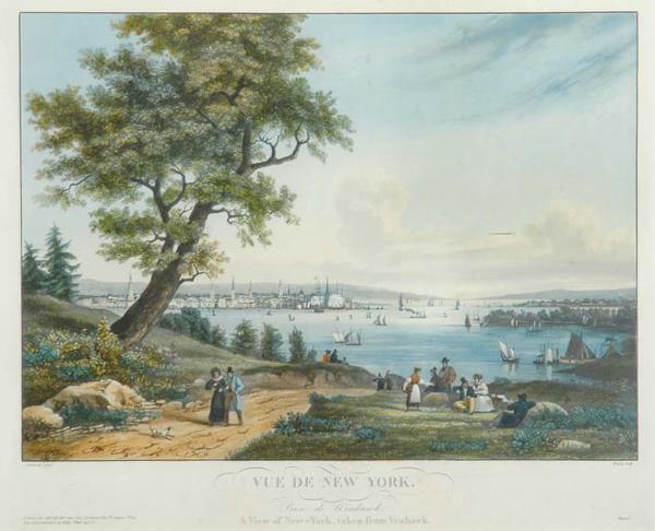 After Ambroise-Louis Garneray A VIEW OF NEW YORK,