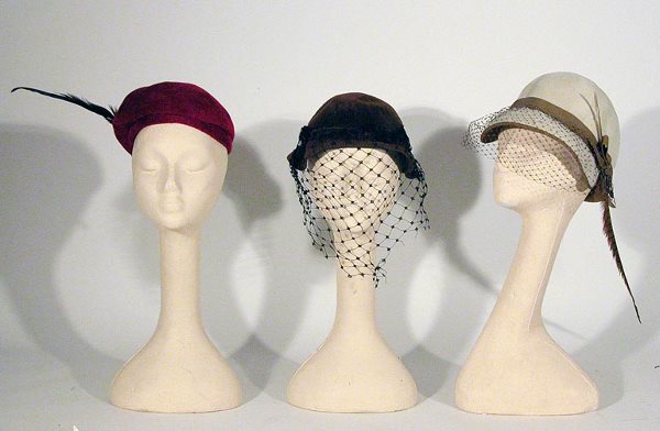 279 Group of Jean Barthet Velour Felt Hats