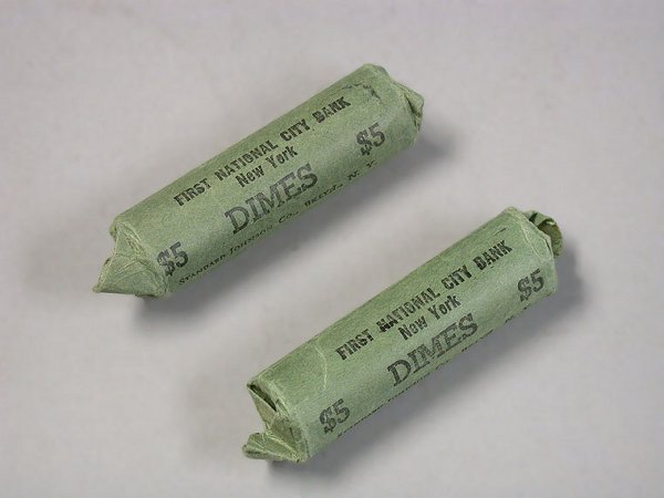 Two Rolls of Mercury Dimes