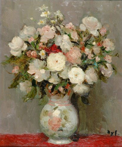 Marcel Dyf French, 1899-1985 FLORAL STILL LIFE: Marcel Dyf French, 1899-1985 FLORAL STILL LIFE Signed Dyf (lr) Oil on canvas 21 5/8 x 18 1/8 inches (55 x 46 cm)
