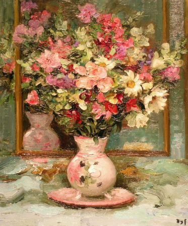 Marcel Dyf French, 1899-1985 BOUQUET DE FLEURS: Marcel Dyf French, 1899-1985 BOUQUET DE FLEURS Signed Dyf (lr) Oil on canvas 25 1/2 x 21 1/8 inches (64.8 x 53.5 cm)