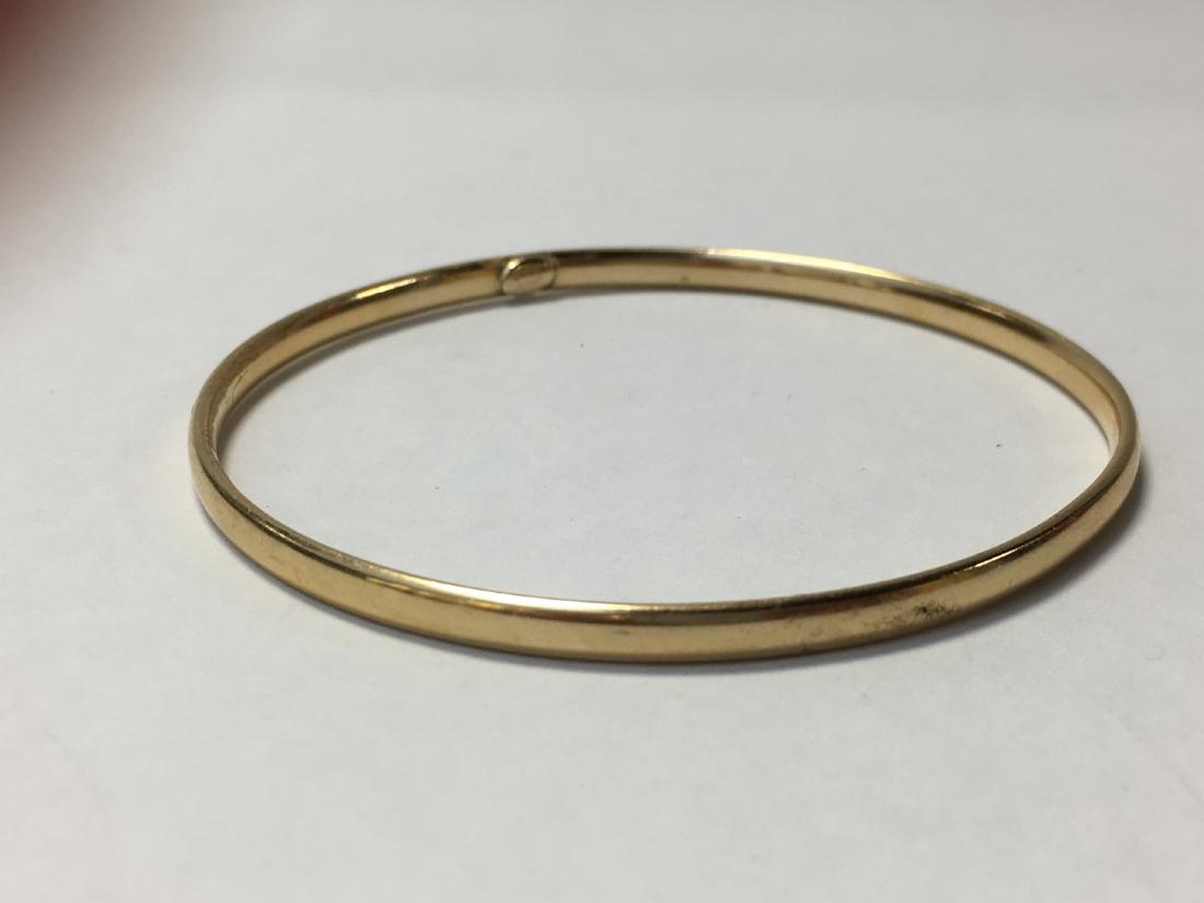 14K Gold Bangle Bracelet (1 of 2)