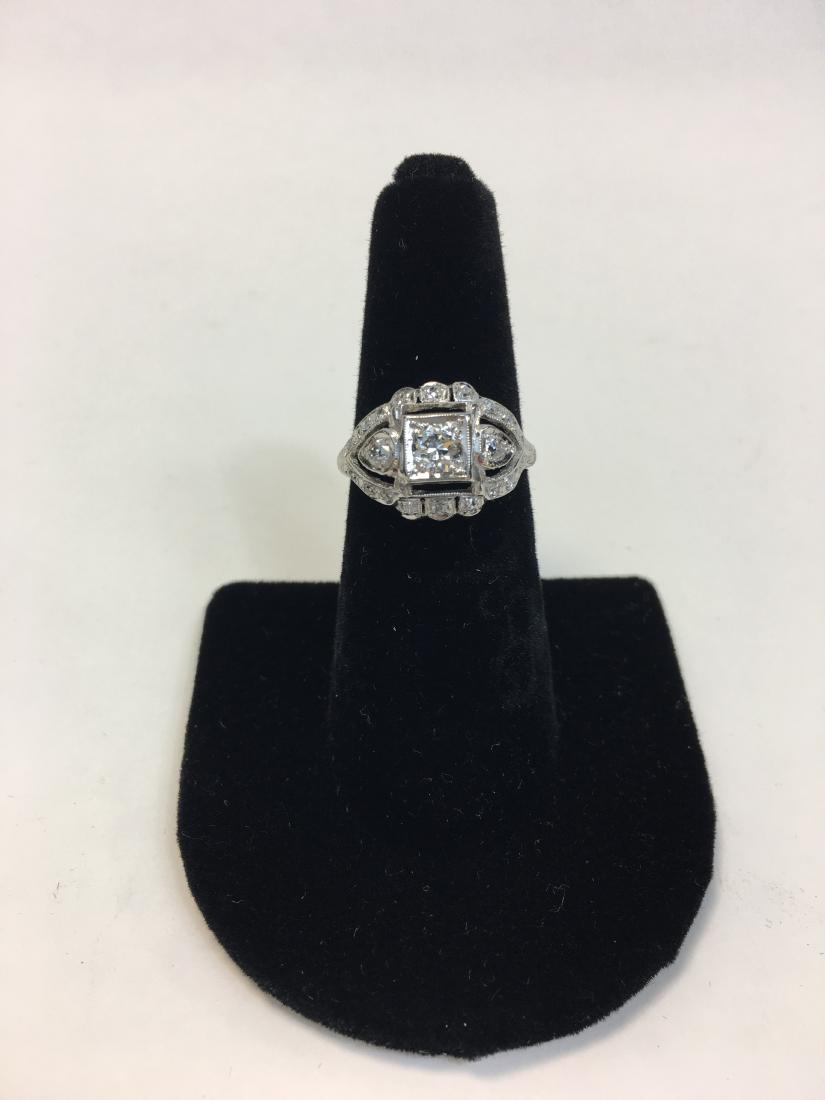 Art Deco Platinum Diamond Ring (1 of 5)