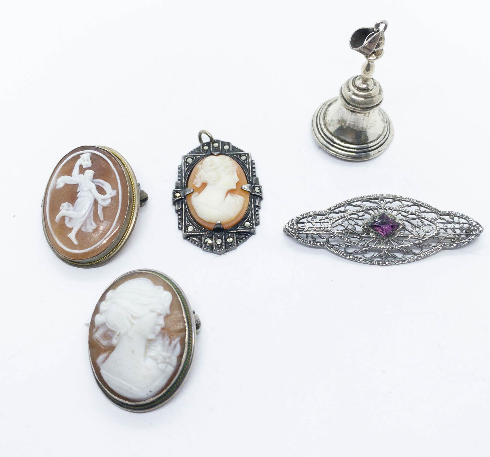 6 Sterling Brooches Pendants John H Peckham (1 of 8)