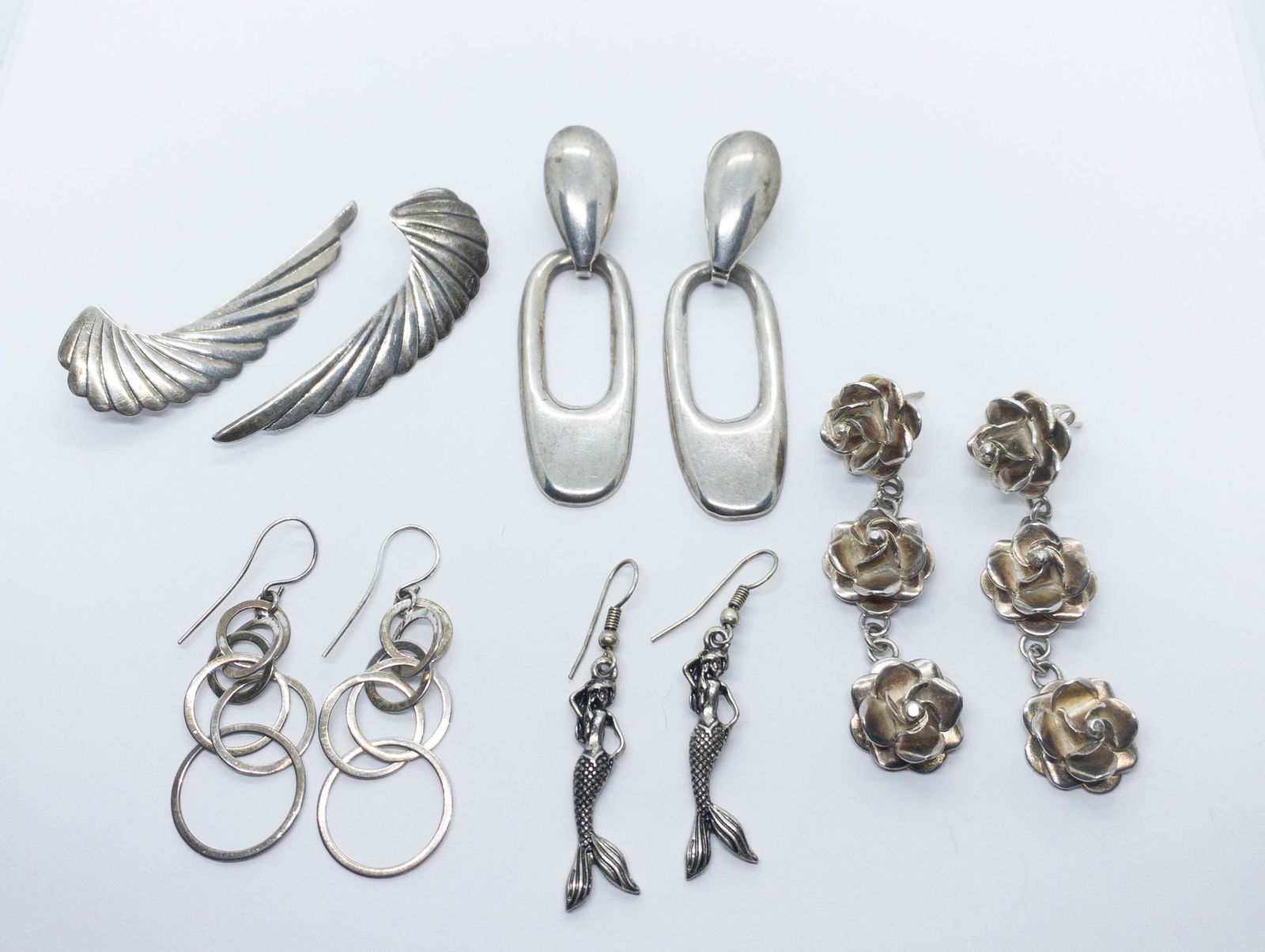 5 Sterling Silver Pierced Earrings (1 of 8)