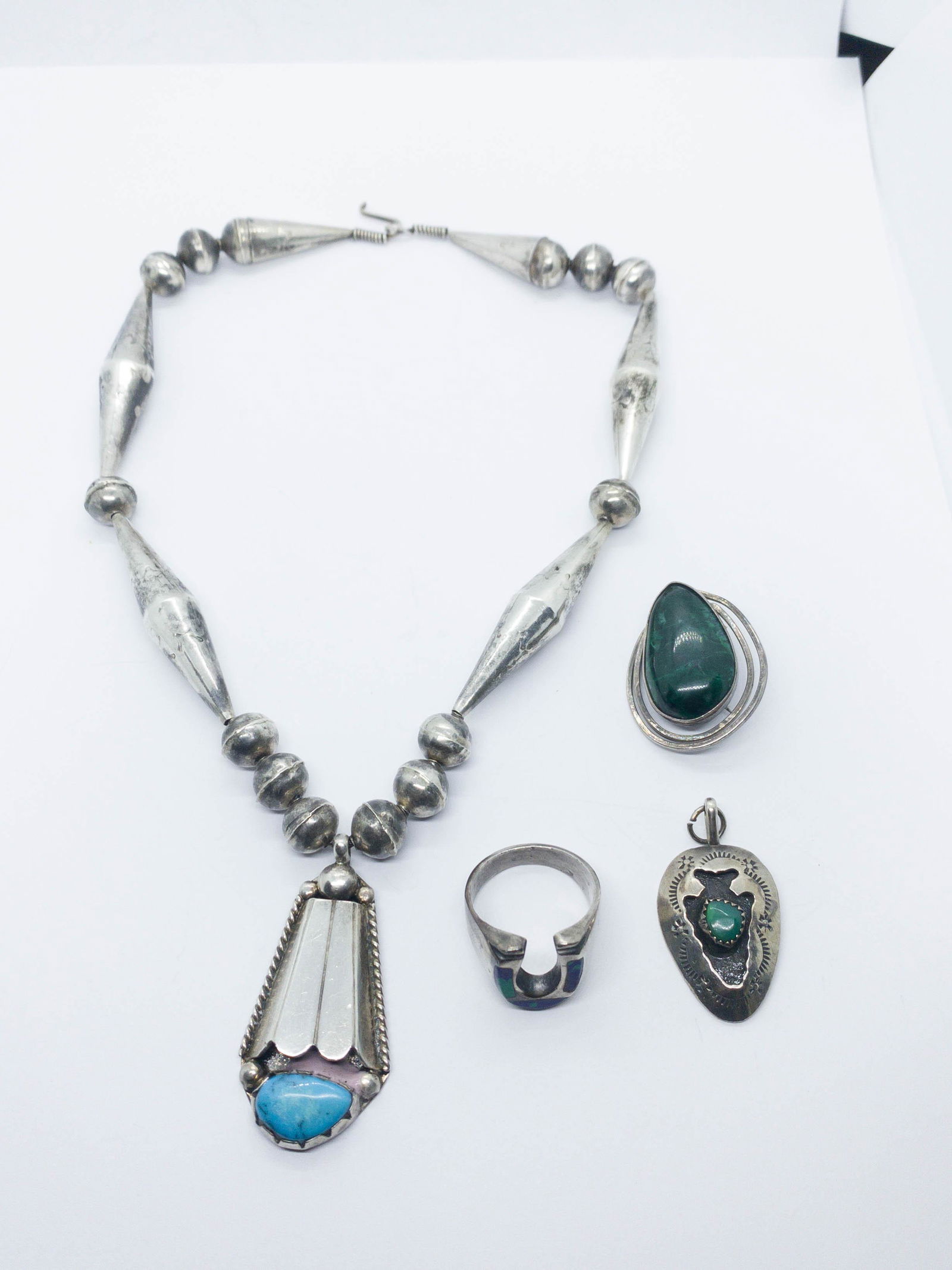 Sterling Silver Jewelry Turquoise Malachite Eilat Lapis (1 of 9)