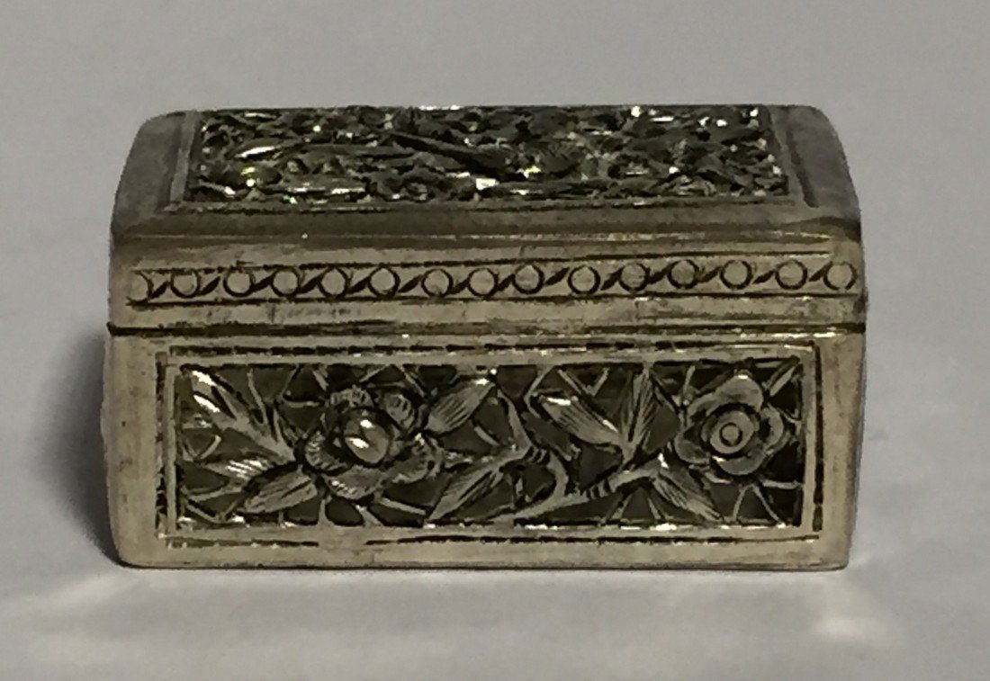Asian Silver Trinket Box (1 of 3)