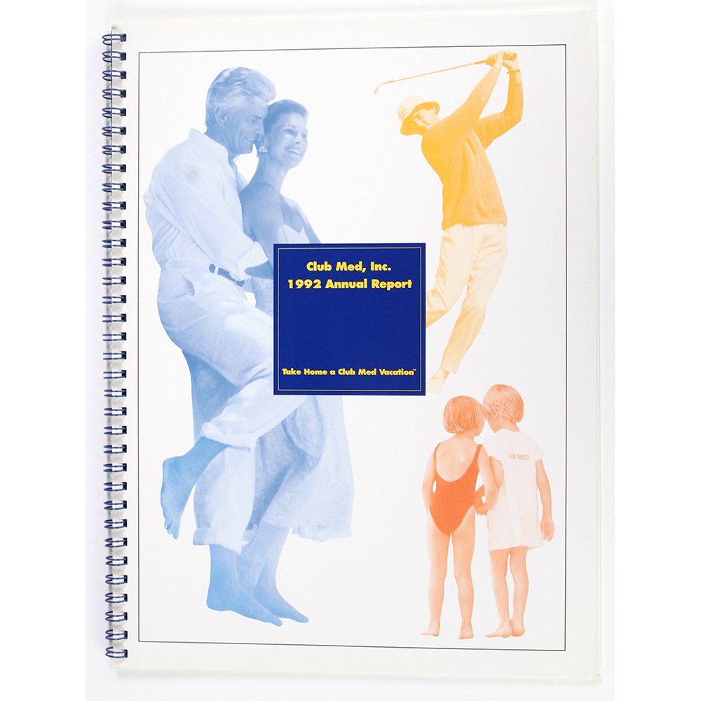 Club Med Vacation Resorts 1992 Annual Report (1 of 3)