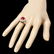 14k White Gold 4.80ct Ruby 1.40ct Diamond Ring - 3