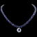 14k Gold 49.5ct Sapphire 1.70ct Diamond Necklace