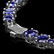 14k Gold 49.5ct Sapphire 1.70ct Diamond Necklace - 3