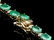 14k Gold 24ct Emerald 2.00ct Diamond Necklace - 3