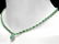 14k Gold 24ct Emerald 2.00ct Diamond Necklace - 4