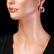 14k Gold 23ct Amethyst 1.6ct Diamond Earrings - 4