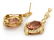 14k Y Gold 15ct Morganite 1.45ct Diamond Earrings - 3